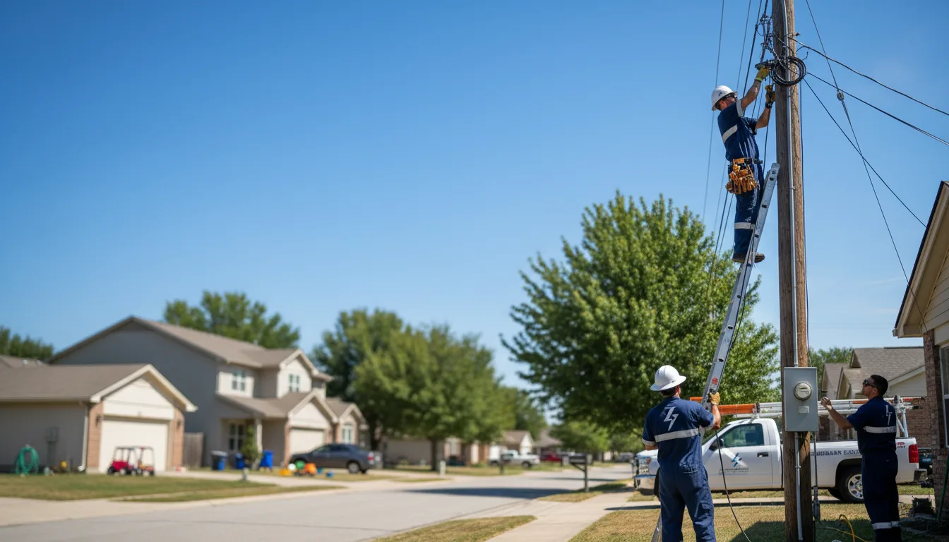 Residential electrician providing installation services in Uniontown, WA
